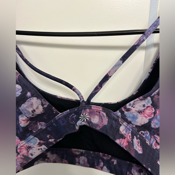 🍁Athleta Purple Floral Sports Bra - Picture 5 of 5